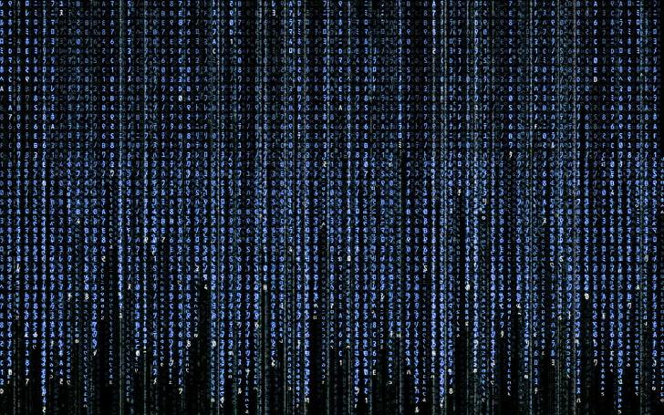blue matrix phone wallpaper  4K