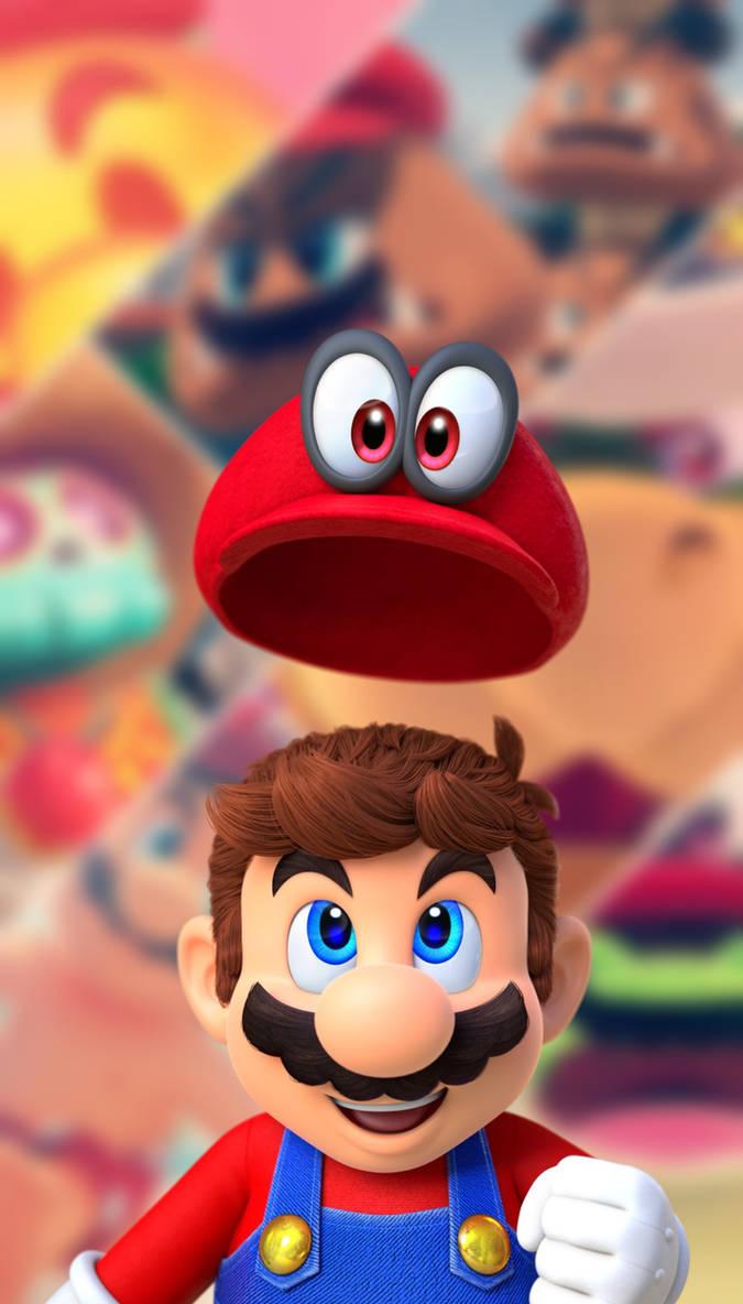 super mario odyssey phone wallpaper  Free